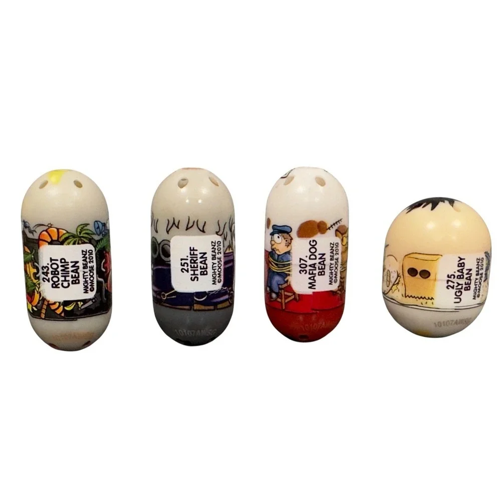 Mighty‎ Beanz 2010 Lot of 7 Moose Toys Chef Ninja Dog Baby 303 274 275
